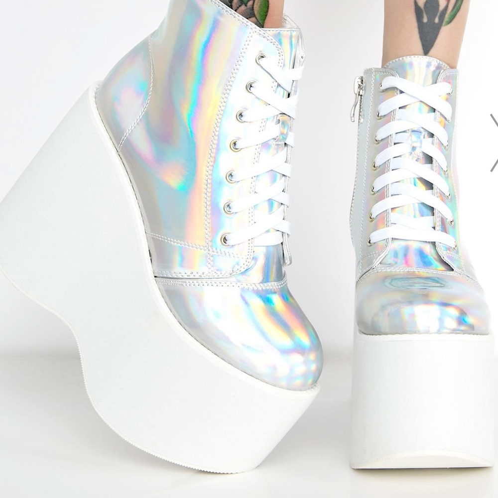 Holographic Platform Boots